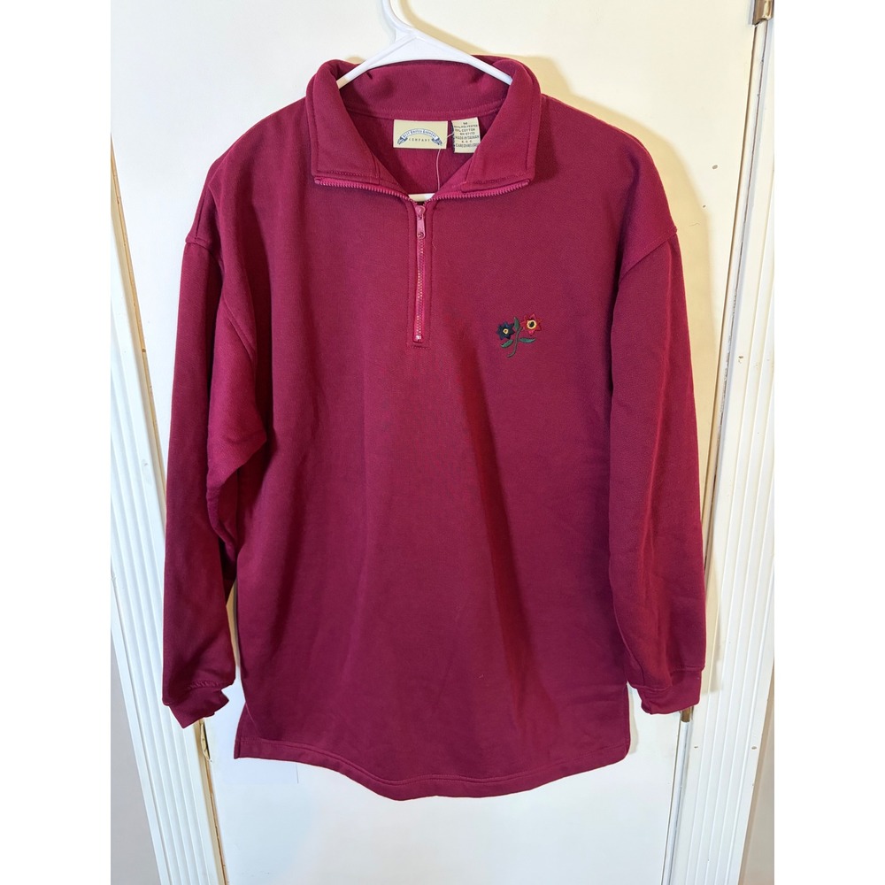 Best United Garment Company Burgundy Fleece Sweatshirt and Sweatpants Set Medium